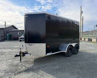 Thumbnail Photo of 2027 Royal Cargo 6x12 V Nose Cargo / Enclosed Trailer Ramp Door Black Tandem Axle 7700lb GVW (GSR)