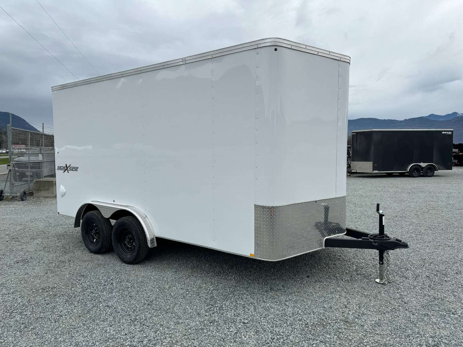 Photo of 2024 TNT 7.5x14 Extra Height Side x Side Package Cargo / Enclosed Trailer Ramp Door White