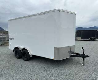 Thumbnail Photo of 2024 TNT 7.5x14 Extra Height Side x Side Package Cargo / Enclosed Trailer Ramp Door White