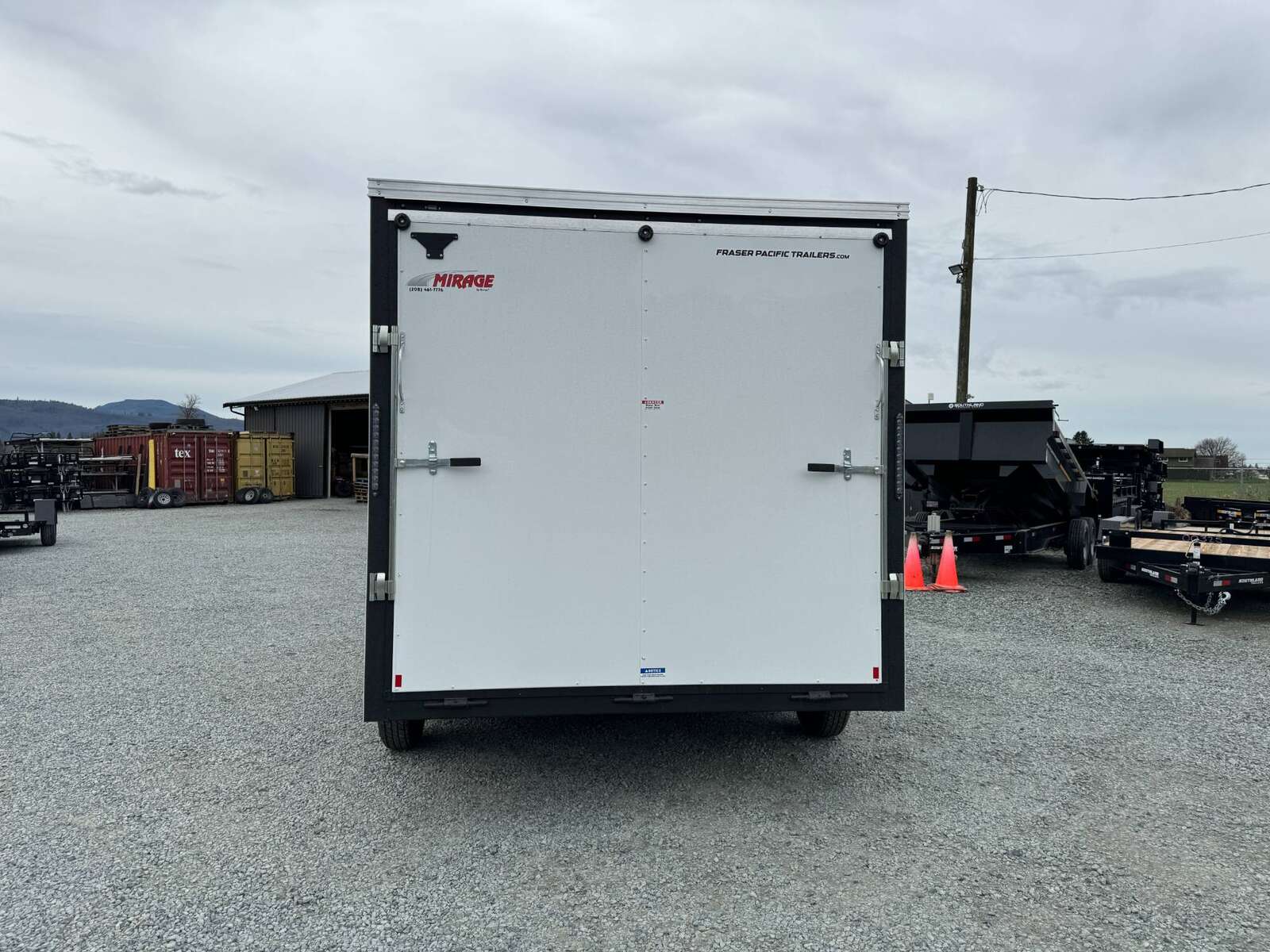 Photo of 2024 TNT 7.5x14 Extra Height Side x Side Package Cargo / Enclosed Trailer Ramp Door White