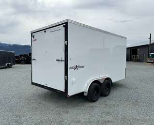 Thumbnail Photo of 2024 TNT 7.5x14 Extra Height Side x Side Package Cargo / Enclosed Trailer Ramp Door White