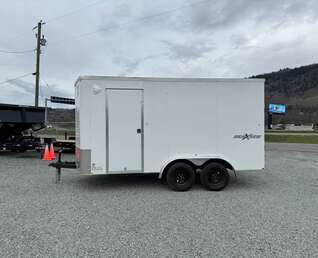 Thumbnail Photo of 2024 TNT 7.5x14 Extra Height Side x Side Package Cargo / Enclosed Trailer Ramp Door White