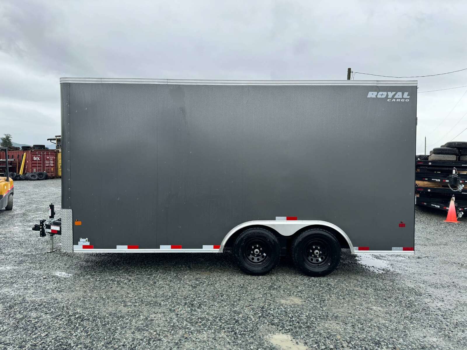 Photo of 2024 Royal Cargo 8.5X16 Cargo / Enclosed Trailer RAMP DOOR GREY EXTRA HEIGHT 11,400LB GVW