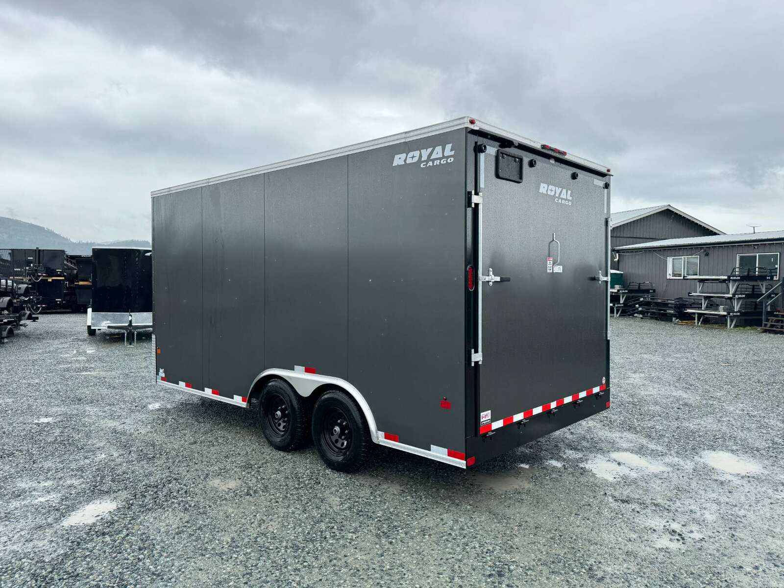 Photo of 2024 Royal Cargo 8.5X16 Cargo / Enclosed Trailer RAMP DOOR GREY EXTRA HEIGHT 11,400LB GVW