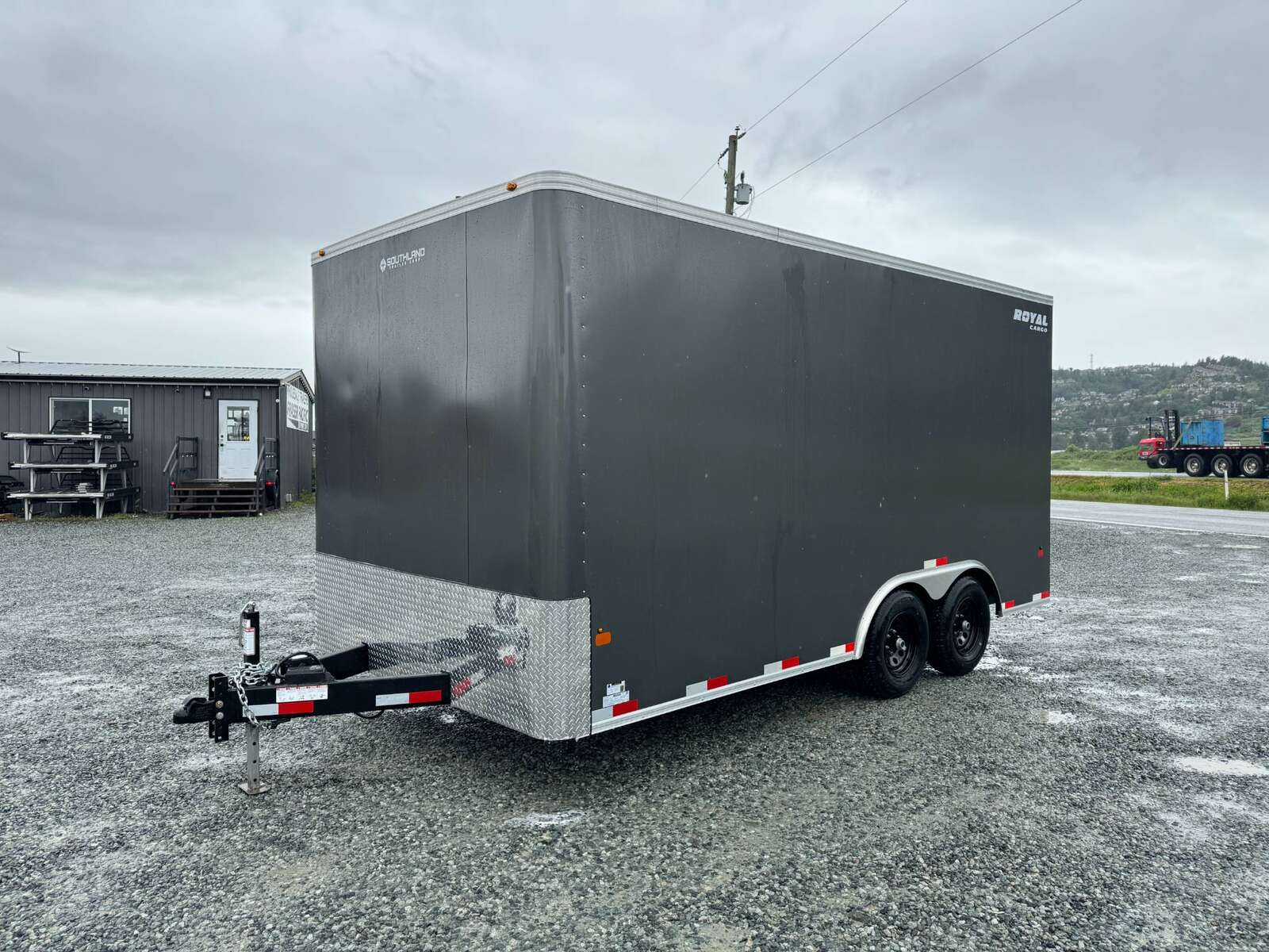 Photo of 2024 Royal Cargo 8.5X16 Cargo / Enclosed Trailer RAMP DOOR GREY EXTRA HEIGHT 11,400LB GVW