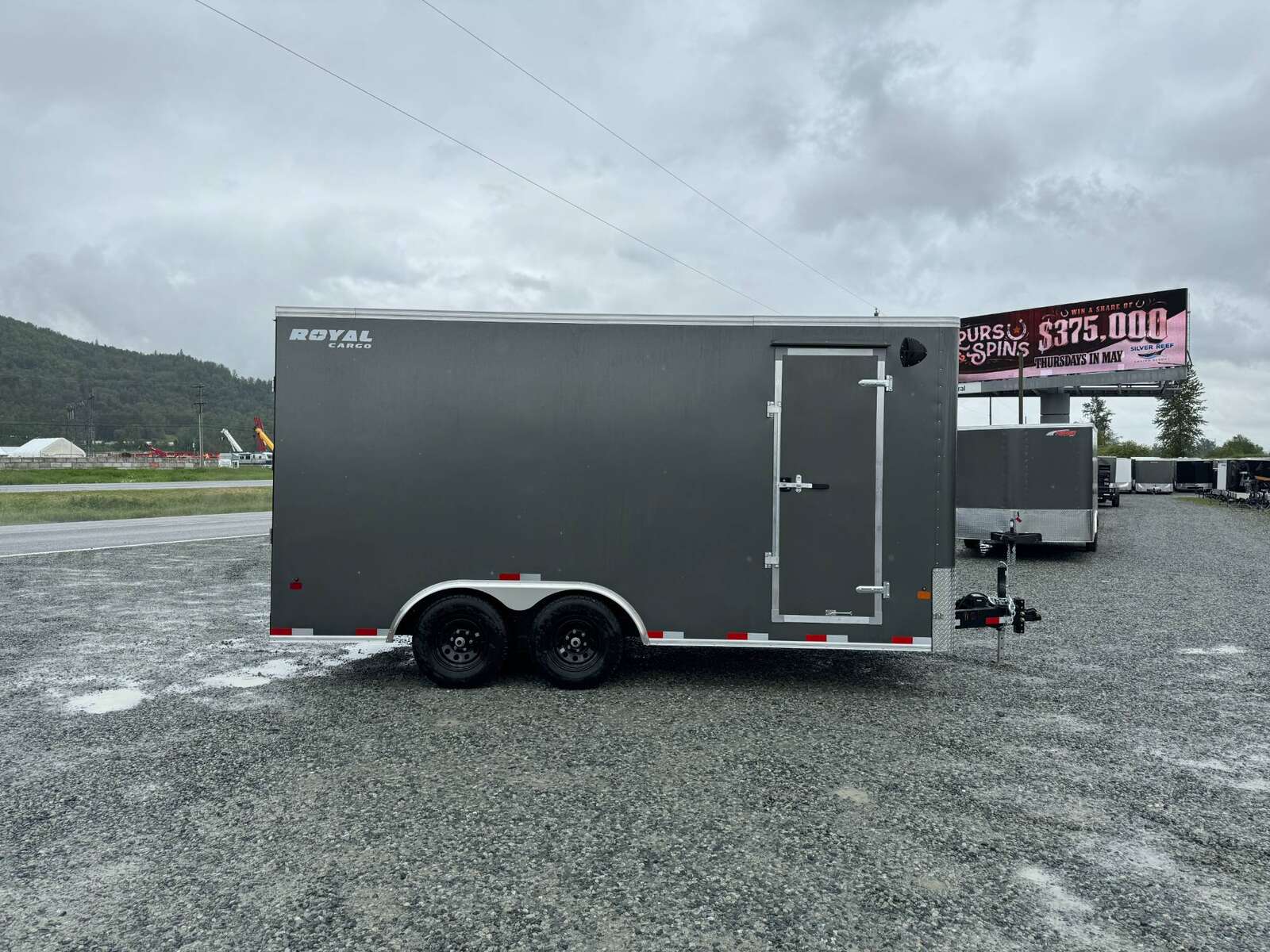 Photo of 2024 Royal Cargo 8.5X16 Cargo / Enclosed Trailer RAMP DOOR GREY EXTRA HEIGHT 11,400LB GVW