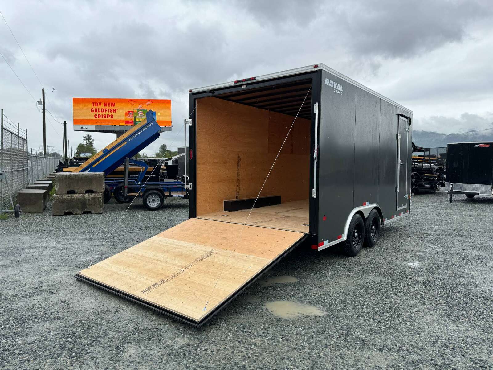 Photo of 2024 Royal Cargo 8.5X16 Cargo / Enclosed Trailer RAMP DOOR GREY EXTRA HEIGHT 11,400LB GVW