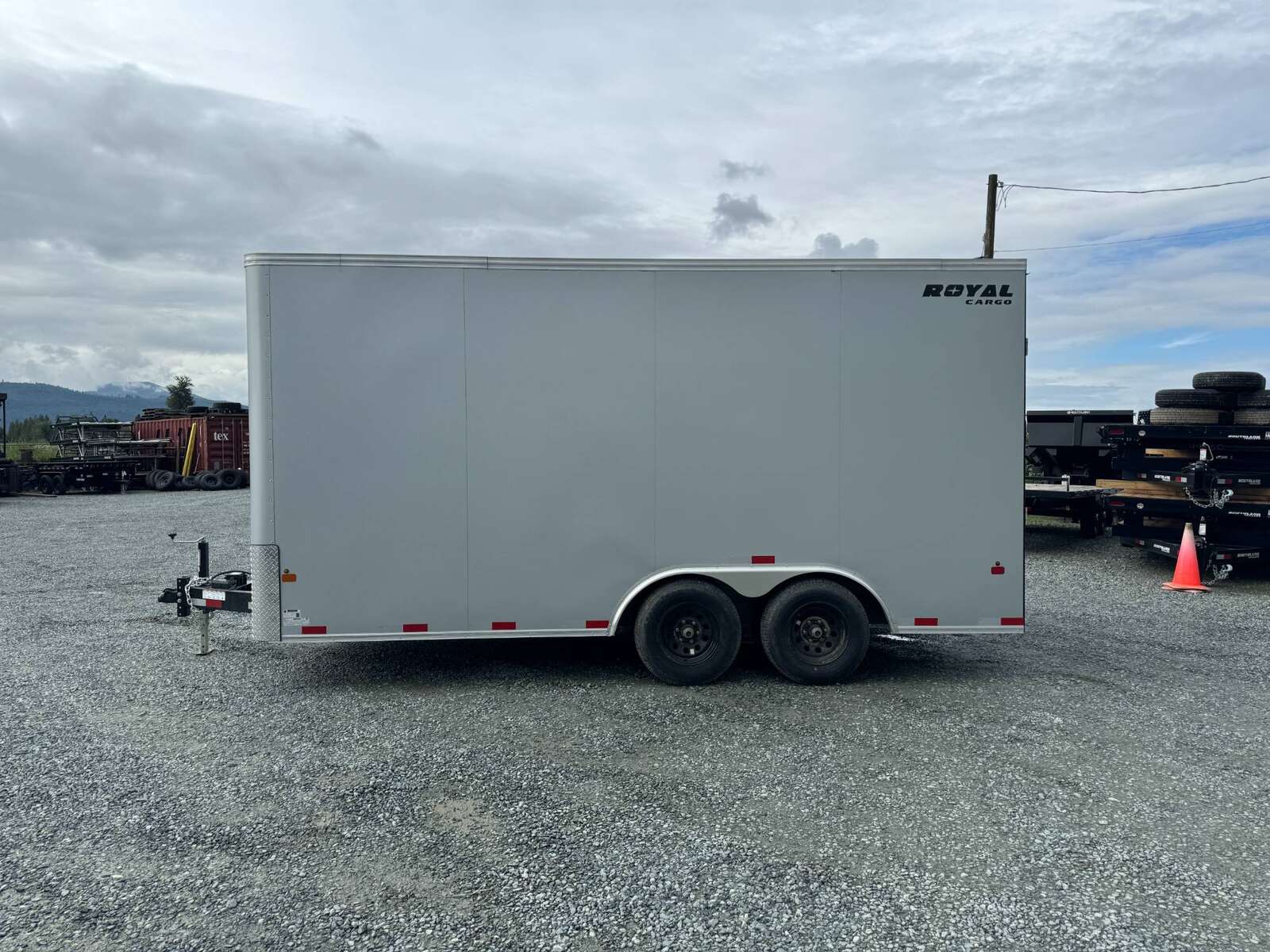 Photo of 2024 Royal Cargo 8.5X16 Cargo / Enclosed Trailer RAMP DOOR SILVER EXTRA HEIGHT 11,400LB GVW 