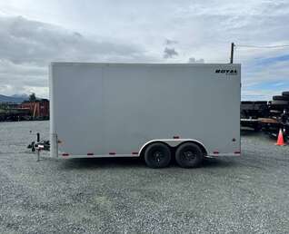 Thumbnail Photo of 2024 Royal Cargo 8.5X16 Cargo / Enclosed Trailer RAMP DOOR SILVER EXTRA HEIGHT 11,400LB GVW 