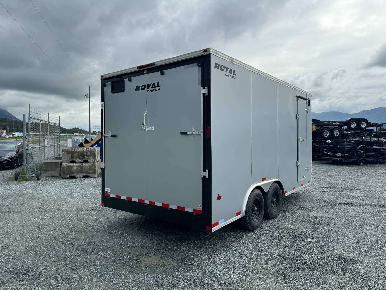 Photo of 2024 Royal Cargo 8.5X16 Cargo / Enclosed Trailer RAMP DOOR SILVER EXTRA HEIGHT 11,400LB GVW 