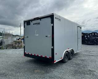 Thumbnail Photo of 2024 Royal Cargo 8.5X16 Cargo / Enclosed Trailer RAMP DOOR SILVER EXTRA HEIGHT 11,400LB GVW 