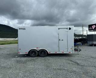 Thumbnail Photo of 2024 Royal Cargo 8.5X16 Cargo / Enclosed Trailer RAMP DOOR SILVER EXTRA HEIGHT 11,400LB GVW 