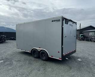 Thumbnail Photo of 2024 Royal Cargo 8.5X16 Cargo / Enclosed Trailer RAMP DOOR SILVER EXTRA HEIGHT 11,400LB GVW 