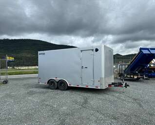 Thumbnail Photo of 2024 Royal Cargo 8.5X16 Cargo / Enclosed Trailer RAMP DOOR SILVER EXTRA HEIGHT 11,400LB GVW 