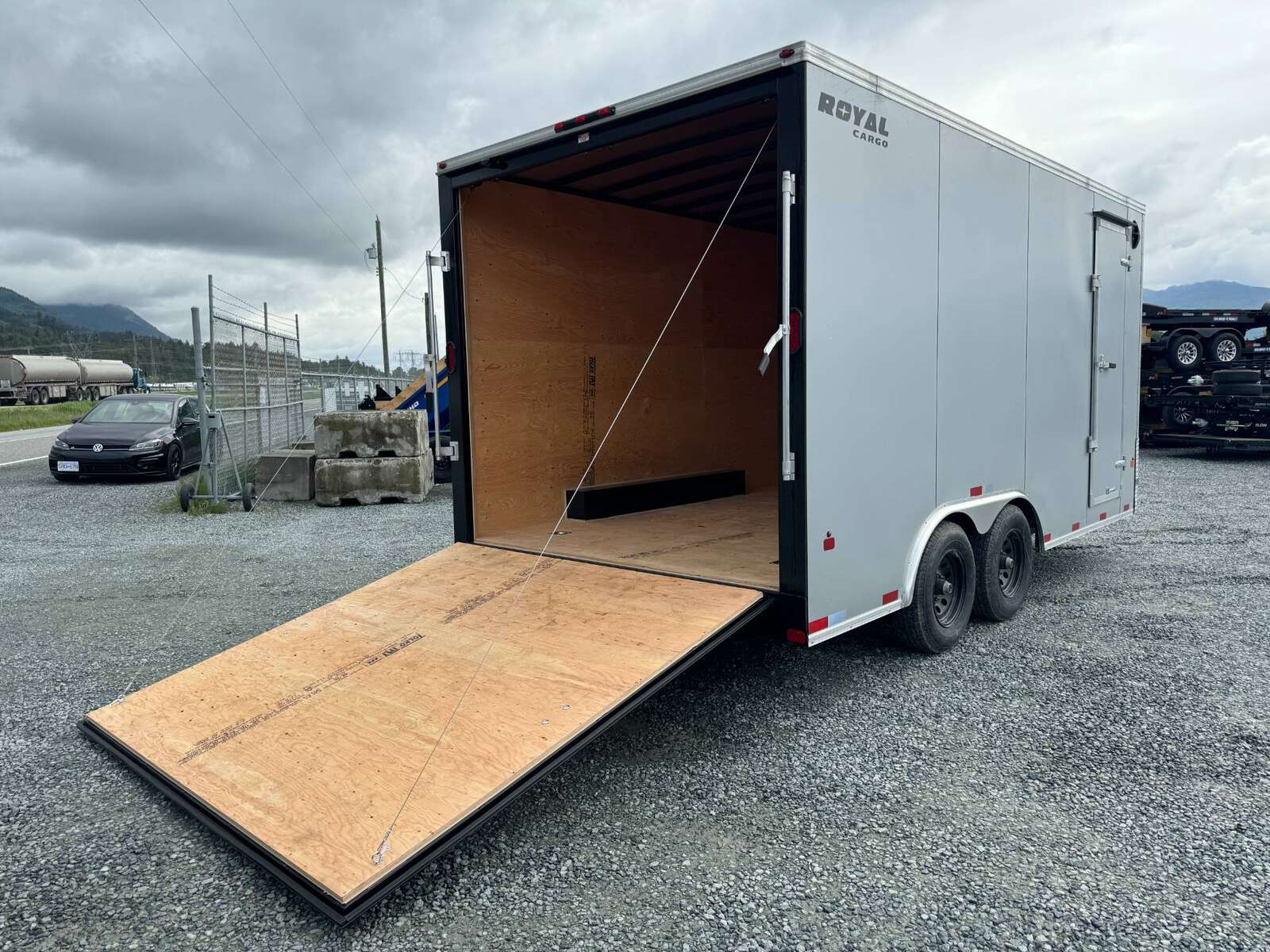 Photo of 2024 Royal Cargo 8.5X16 Cargo / Enclosed Trailer RAMP DOOR SILVER EXTRA HEIGHT 11,400LB GVW 