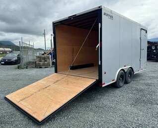 Thumbnail Photo of 2024 Royal Cargo 8.5X16 Cargo / Enclosed Trailer RAMP DOOR SILVER EXTRA HEIGHT 11,400LB GVW 