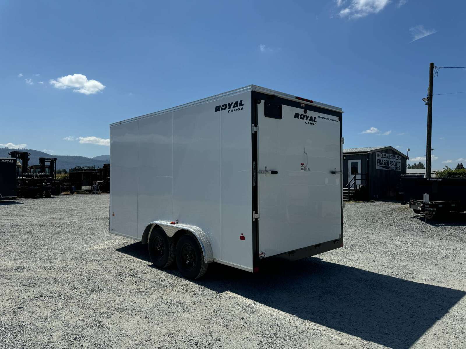 Photo of 2025 Royal 7.5X14 Cargo / Enclosed Trailer RAMP DOOR EXTRA HEIGHT 7700LB GVW WHITE