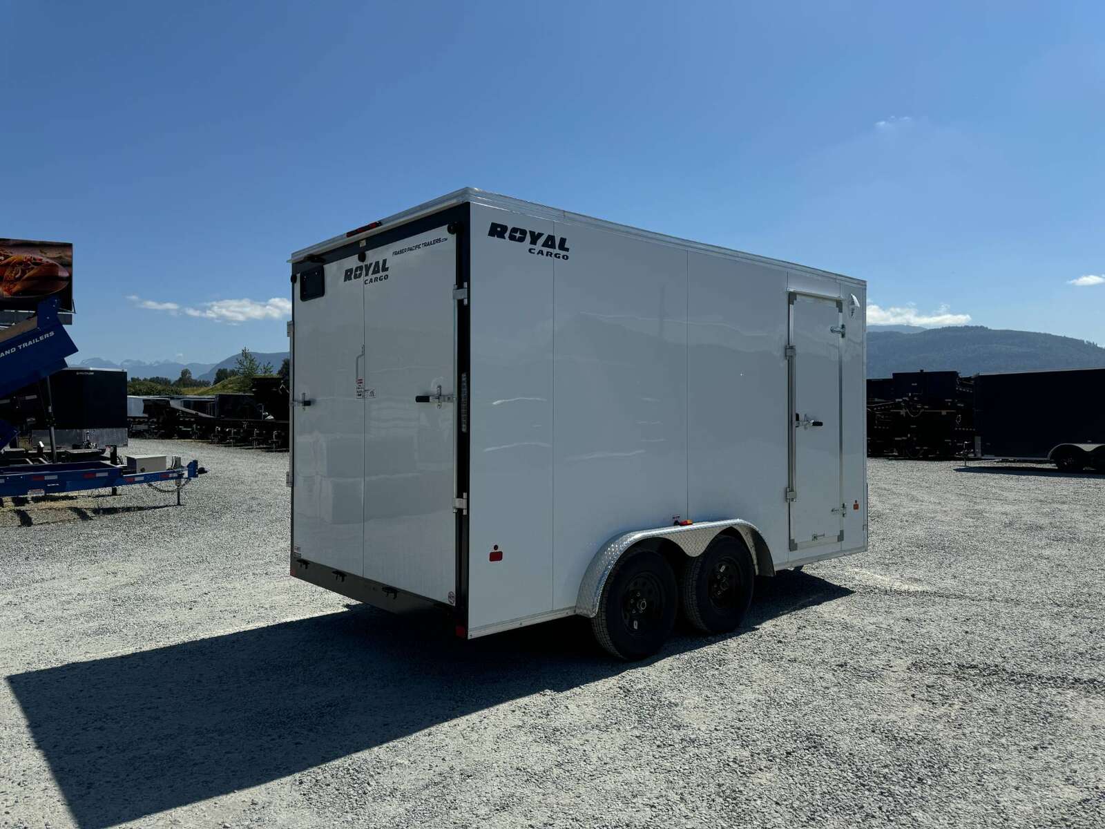 Photo of 2025 Royal 7.5X14 Cargo / Enclosed Trailer RAMP DOOR EXTRA HEIGHT 7700LB GVW WHITE