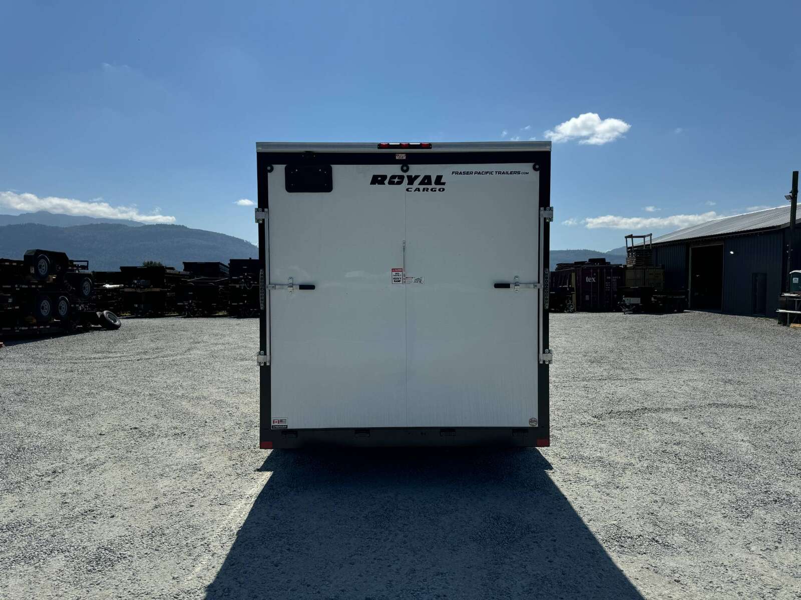 Photo of 2025 Royal 7.5X14 Cargo / Enclosed Trailer RAMP DOOR EXTRA HEIGHT 7700LB GVW WHITE