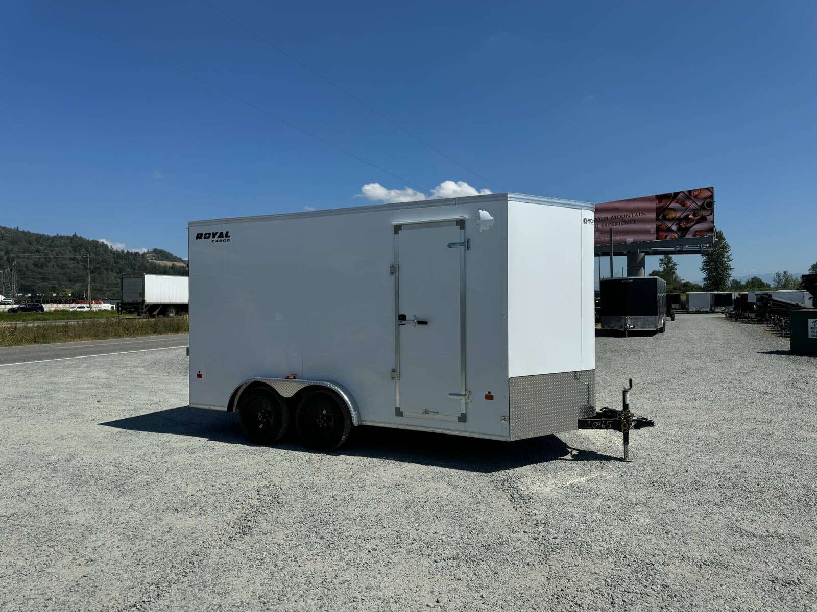 Photo of 2025 Royal 7.5X14 Cargo / Enclosed Trailer RAMP DOOR EXTRA HEIGHT 7700LB GVW WHITE