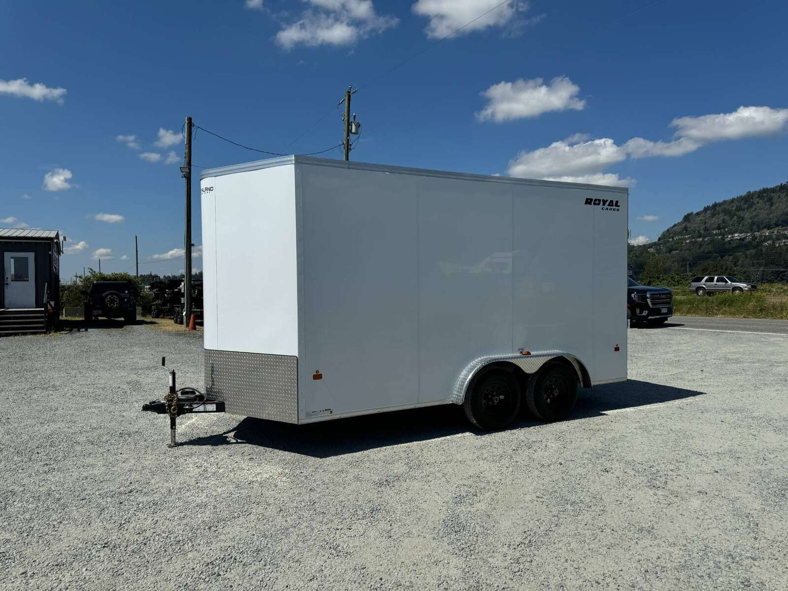 Photo of 2025 Royal 7.5X14 Cargo / Enclosed Trailer RAMP DOOR EXTRA HEIGHT 7700LB GVW WHITE