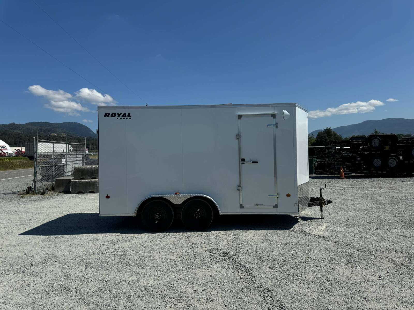 Photo of 2025 Royal 7.5X14 Cargo / Enclosed Trailer RAMP DOOR EXTRA HEIGHT 7700LB GVW WHITE