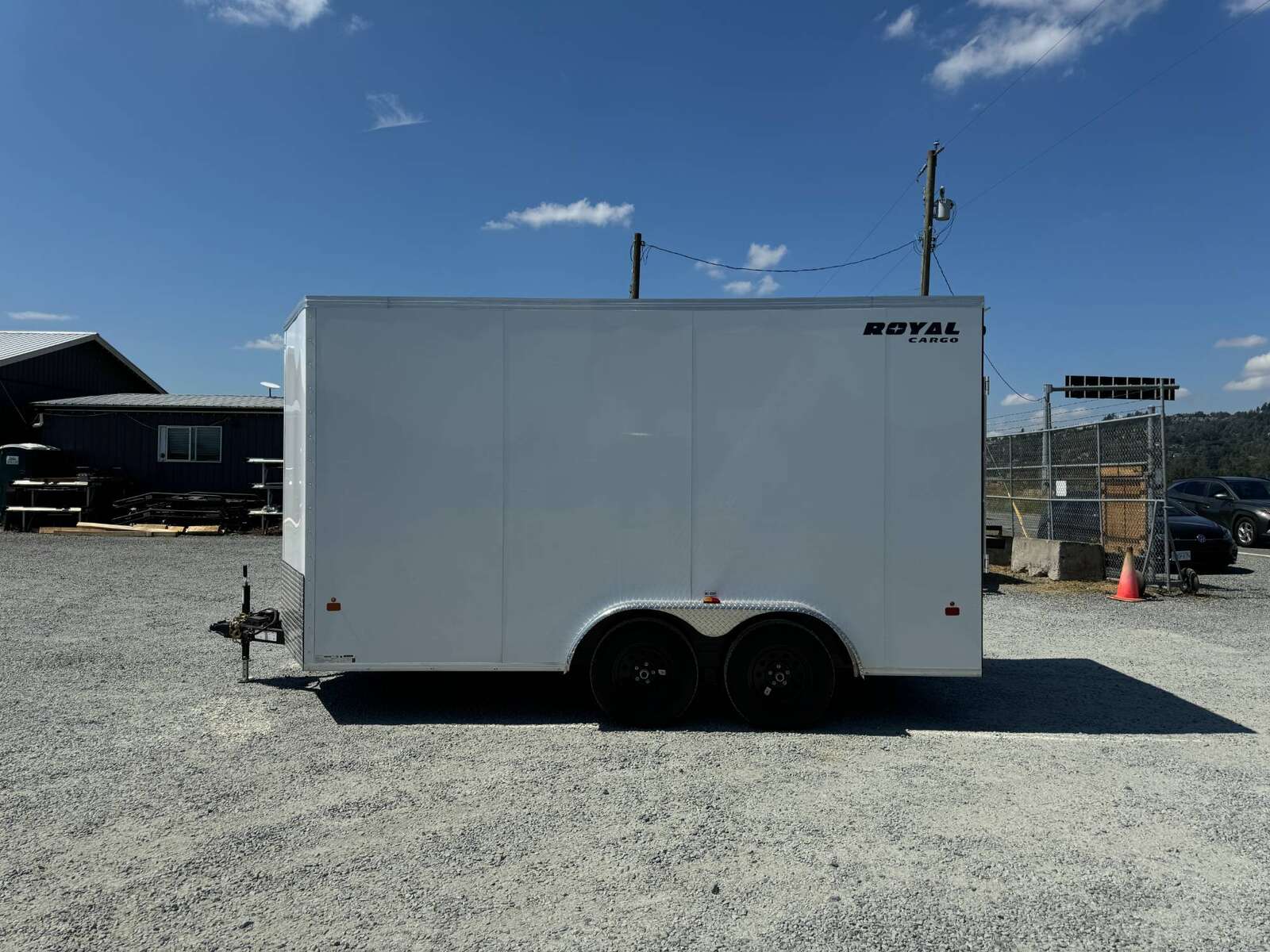 Photo of 2025 Royal 7.5X14 Cargo / Enclosed Trailer RAMP DOOR EXTRA HEIGHT 7700LB GVW WHITE