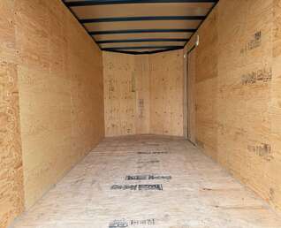 Thumbnail Photo of 2025 Royal Cargo 7X14 V Nose 7700LB GVW BARN DOORS WHITE Enclosed Trailer Extra Tall