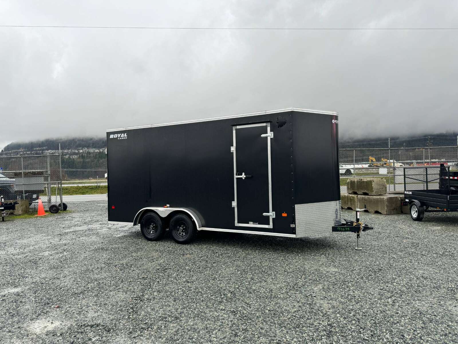 Photo of 2025 Royal 7.5X16 Cargo / Enclosed Trailer RAMP DOOR EXTRA HEIGHT Black 7700lb GVW