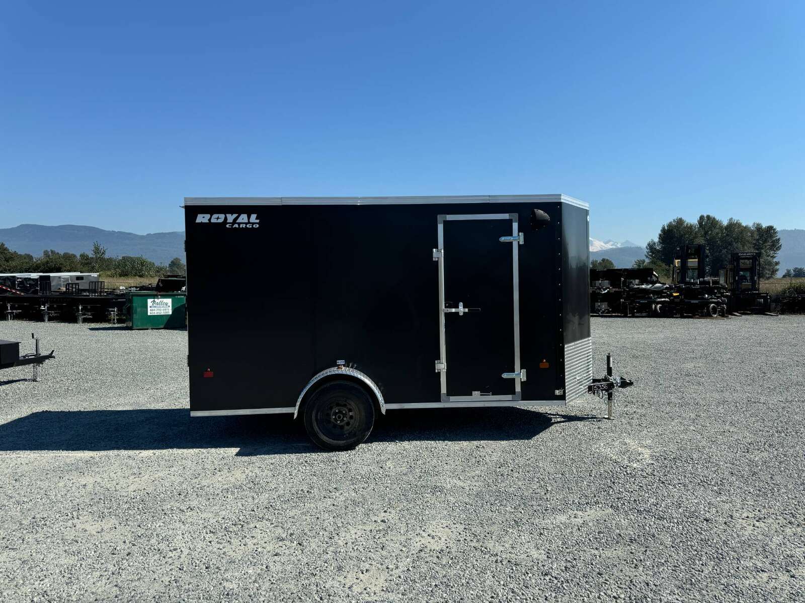 Photo of 2025 Royal Cargo 6x12 V Nose Cargo / Enclosed Trailer Ramp Door Black