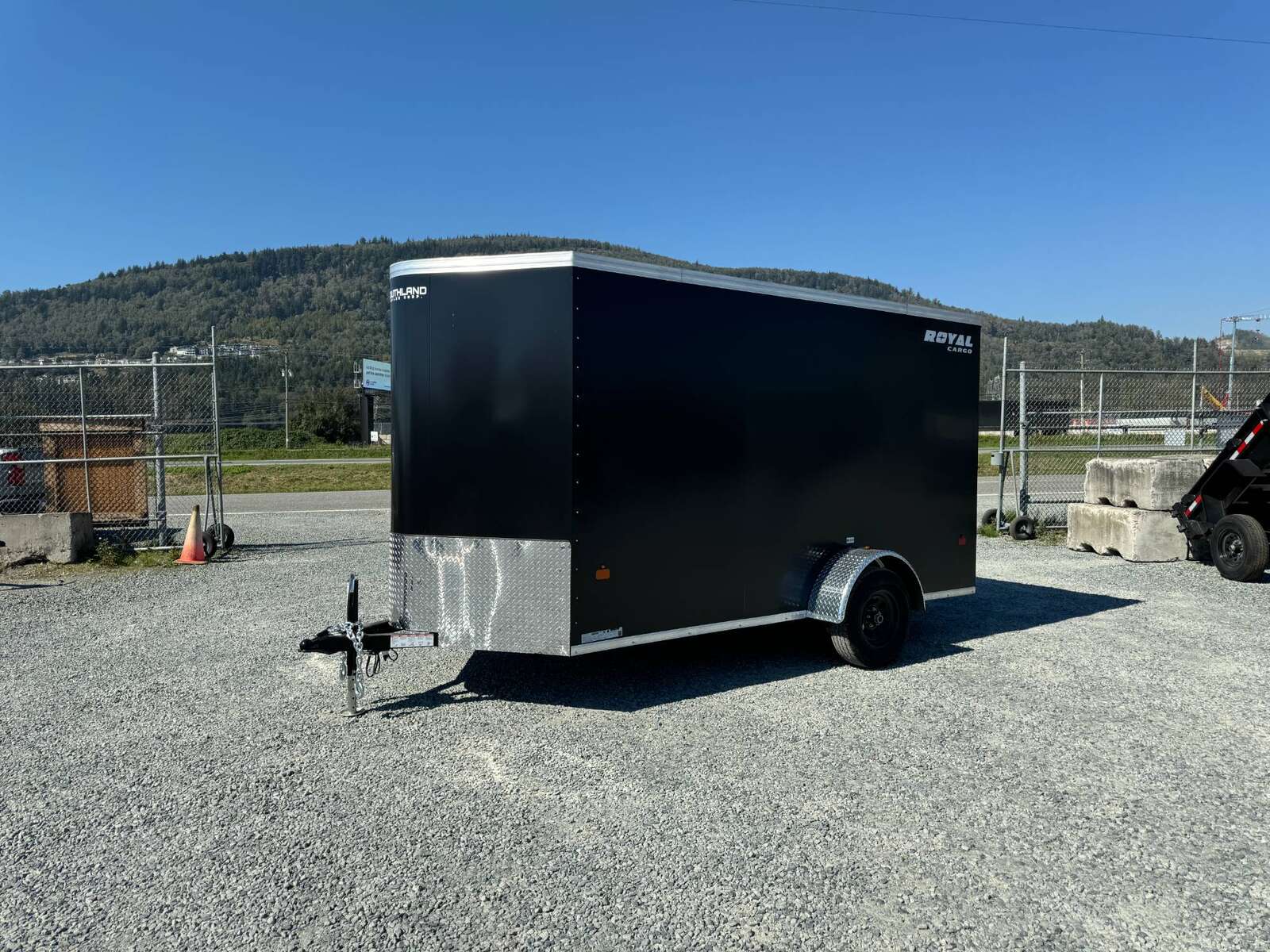 Photo of 2025 Royal Cargo 6x12 V Nose Cargo / Enclosed Trailer Ramp Door Black