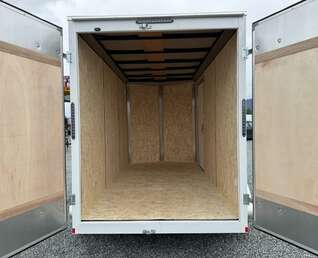 Thumbnail Photo of 2025 Mirage XE 6x12 V Nose Tandem Axle Cargo / Enclosed Trailer White Barn Doors Extra Height 7,000lb GVW