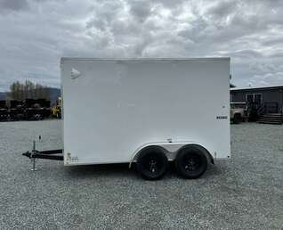 Thumbnail Photo of 2025 Mirage XE 6x12 V Nose Tandem Axle Cargo / Enclosed Trailer White Barn Doors Extra Height 7,000lb GVW