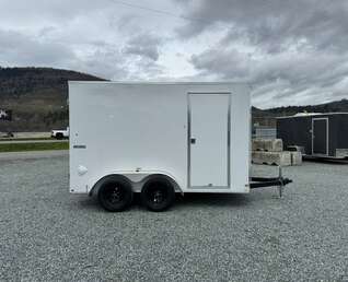 Thumbnail Photo of 2025 Mirage XE 6x12 V Nose Tandem Axle Cargo / Enclosed Trailer White Barn Doors Extra Height 7,000lb GVW