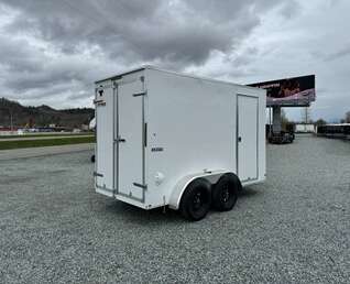 Thumbnail Photo of 2025 Mirage XE 6x12 V Nose Tandem Axle Cargo / Enclosed Trailer White Barn Doors Extra Height 7,000lb GVW