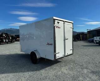 Thumbnail Photo of 2024 Mirage TRAX 6X12 V Nose Enclosed Cargo Trailer 2990GVW WHITE BARN DOOR