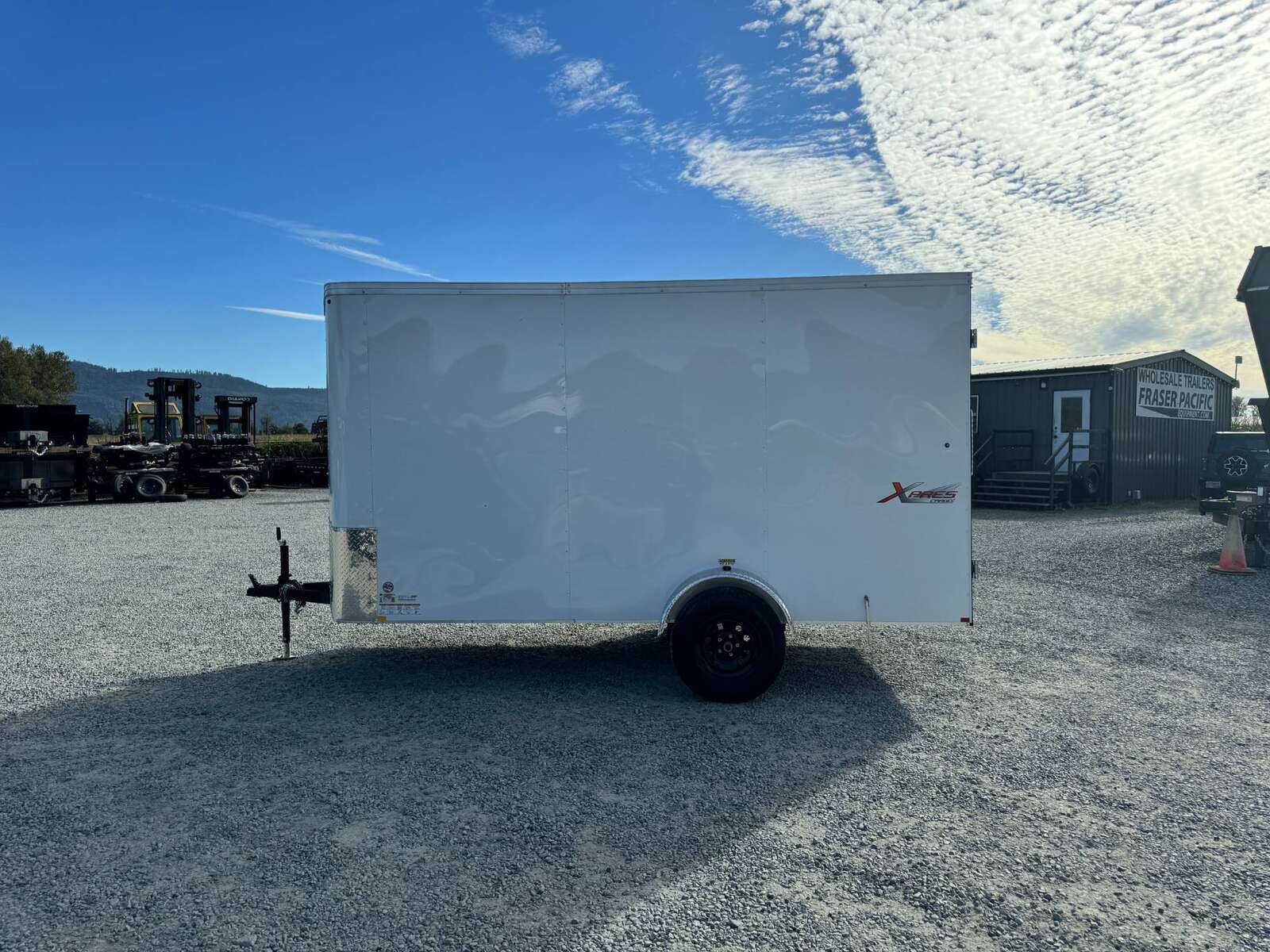 Photo of 2024 Mirage TRAX 6X12 V Nose Enclosed Cargo Trailer 2990GVW WHITE BARN DOOR