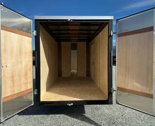 Thumbnail Photo of 2024 Mirage TRAX 6X12 V Nose Enclosed Cargo Trailer 2990GVW WHITE BARN DOOR