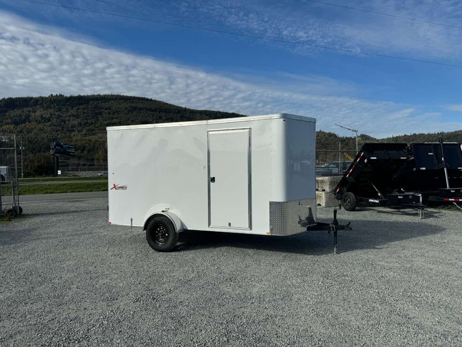 Photo of 2024 Mirage TRAX 6X12 V Nose Enclosed Cargo Trailer 2990GVW WHITE BARN DOOR