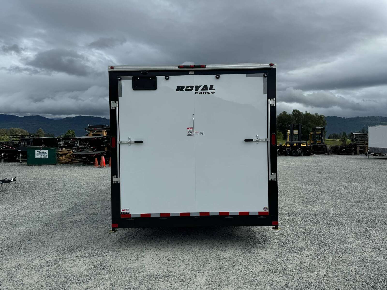 Photo of 2025 Royal Cargo 8.5x20 +V Nose 11,400lb Cargo / Enclosed Trailer Car Hauler Extra Height Ramp Door White