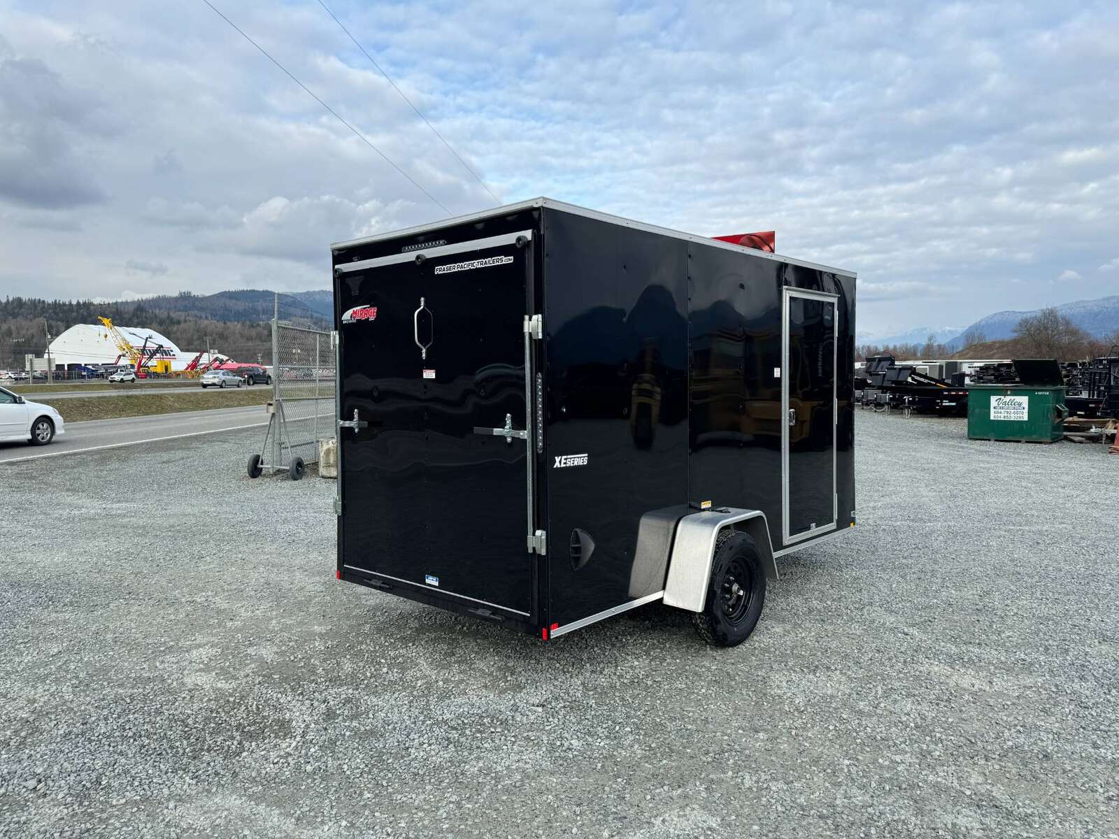 Photo of 2025 Mirage XE 6x12 V Nose Cargo / Enclosed Trailer Black Ramp Door Extra Height 2990lb GVW