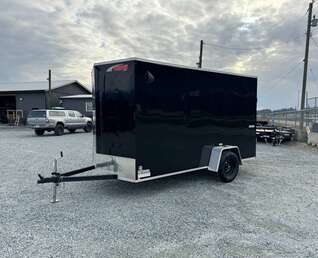 Thumbnail Photo of 2025 Mirage XE 6x12 V Nose Cargo / Enclosed Trailer Black Ramp Door Extra Height 2990lb GVW