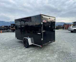 Thumbnail Photo of 2025 Mirage XE 6x12 V Nose Cargo / Enclosed Trailer Black Ramp Door Extra Height 2990lb GVW