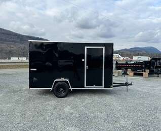 Thumbnail Photo of 2025 Mirage XE 6x12 V Nose Cargo / Enclosed Trailer Black Ramp Door Extra Height 2990lb GVW