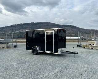 Thumbnail Photo of 2025 Mirage XE 6x12 V Nose Cargo / Enclosed Trailer Black Ramp Door Extra Height 2990lb GVW