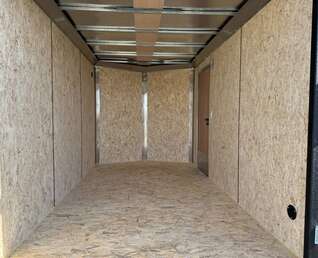 Thumbnail Photo of 2025 Mirage Trailers XE 7x12 V Nose Cargo / Enclosed Trailer Tandem Axle Extra Height Rear Barn Doors White 7000lb GVW