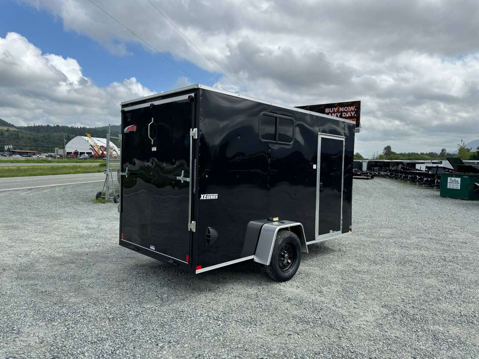 Photo of 2025 Mirage XE 6X12 CAMPING PACKAGE Cargo / Enclosed Trailer SIDE WINDOW BLACK RAMP DOOR EXTRA HEIGHT