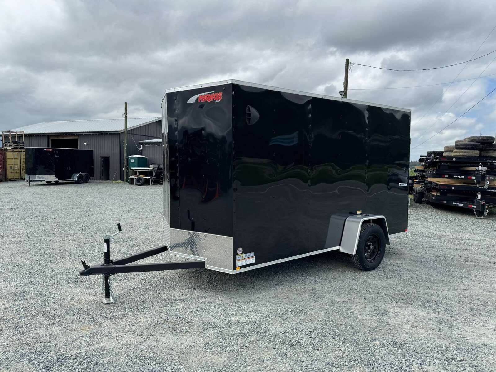 Photo of 2025 Mirage XE 6X12 CAMPING PACKAGE Cargo / Enclosed Trailer SIDE WINDOW BLACK RAMP DOOR EXTRA HEIGHT