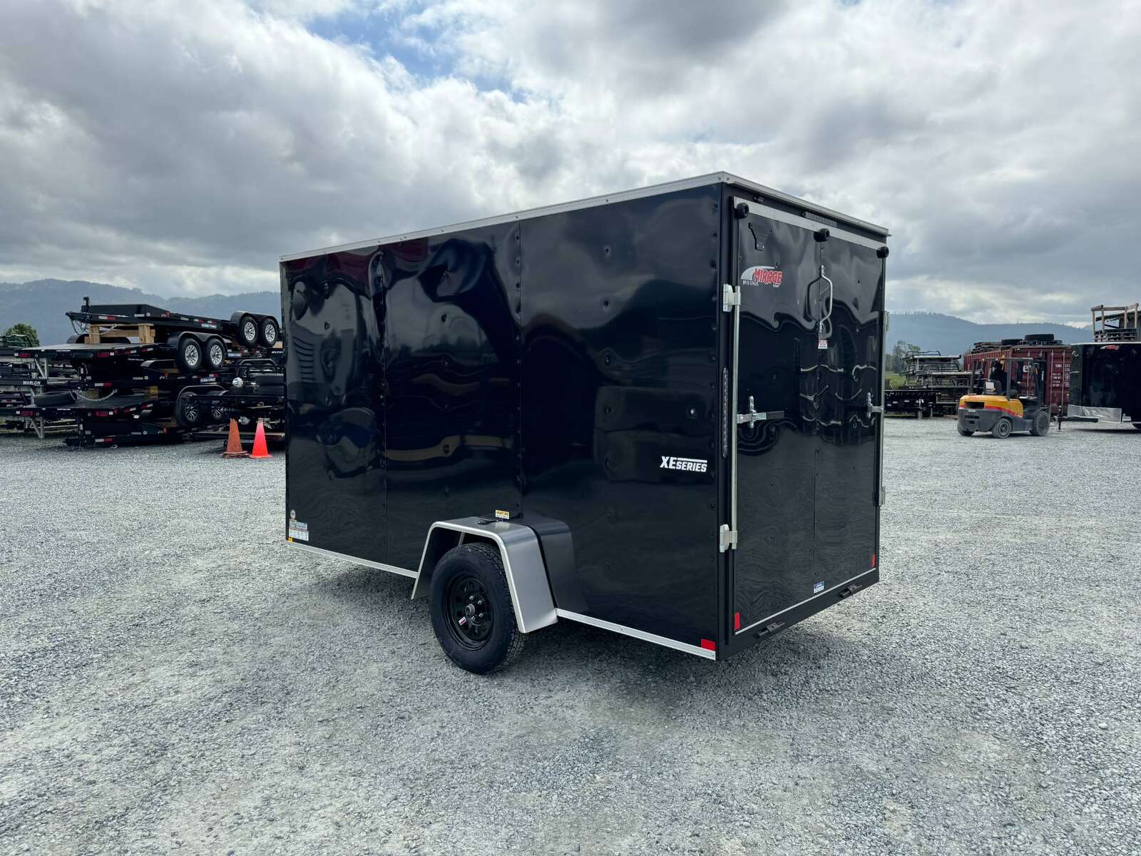 Photo of 2025 Mirage XE 6X12 CAMPING PACKAGE Cargo / Enclosed Trailer SIDE WINDOW BLACK RAMP DOOR EXTRA HEIGHT