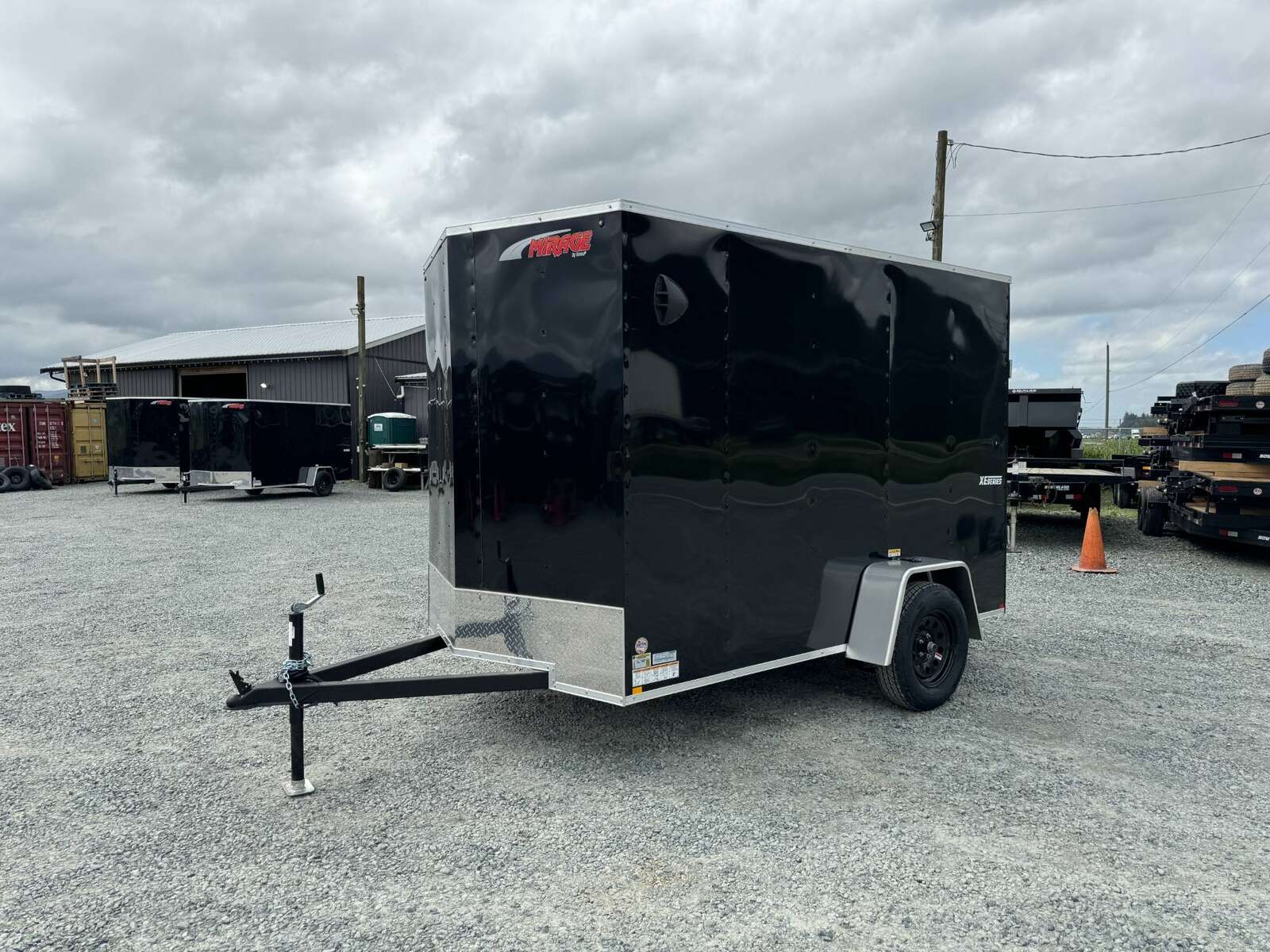 Photo of 2025 Mirage XE 6X10 CAMPING PACKAGE Cargo / Enclosed Trailer SIDE WINDOW BLACK RAMP DOOR EXTRA HEIGHT